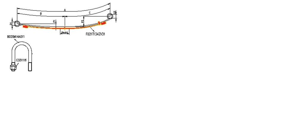 Foi suplimentare pentru arc cu 1 foaie mercedes sprinter Foi suplimentare pentru arc cu 1 foaie mercedes sprinter