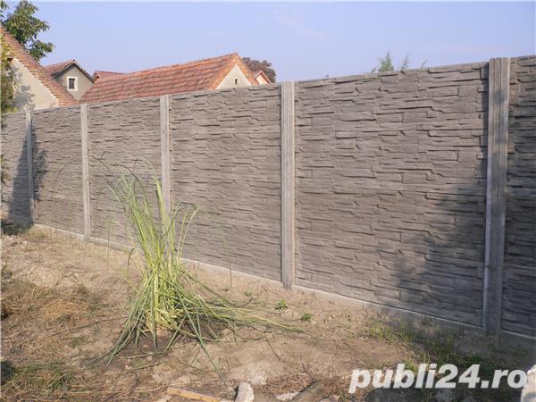 gard din plăci beton