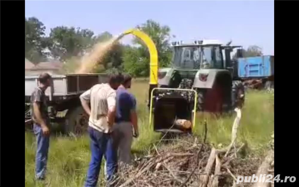 Chippere stationare, pentru resturi si deseuri lemnoase sau vegetale, de maxim 25 cm