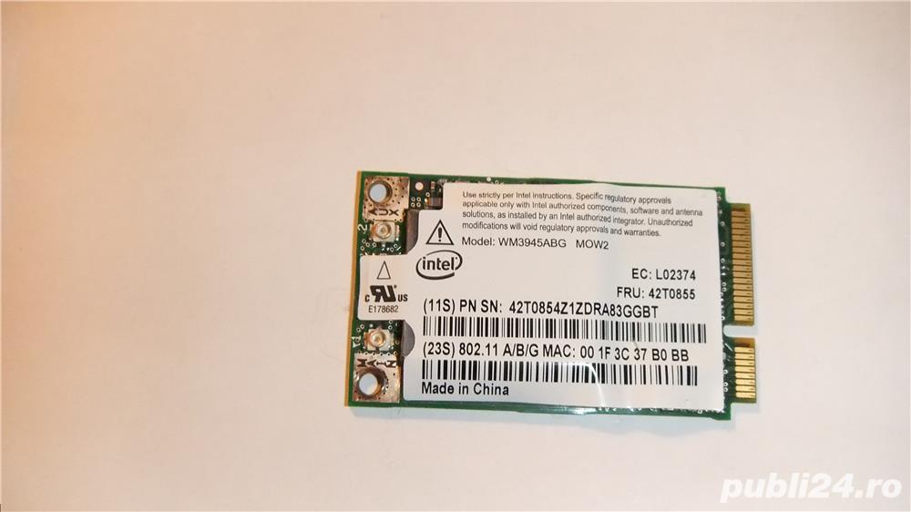 Placa laptop wireless WiFi WLAN Intel 3945ABG Mini PCI-E