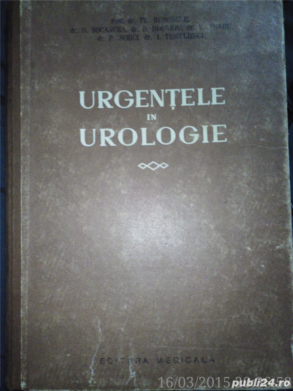 Urgentele In Urologie,Th. Burghele, Editura Medicala 1956