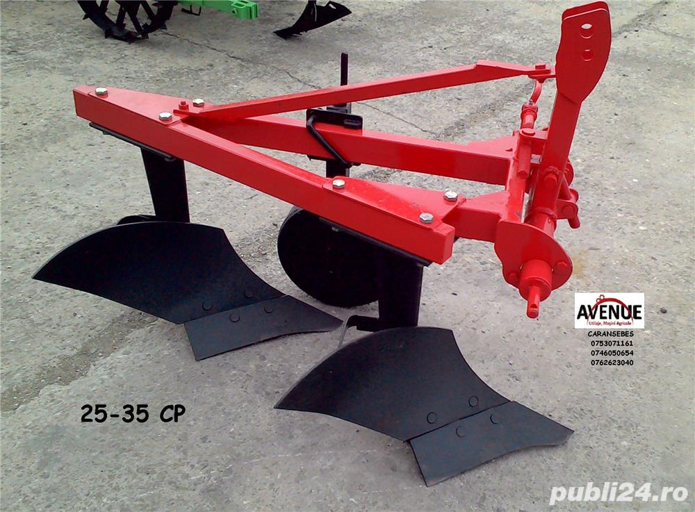 Altele Plug cu 2 brazdare 25-35CP cu reglaj Demarol