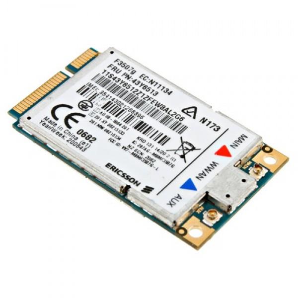 Modul Mini PCI-E wwan 3G/GPS Ericsson F3507g de acces retea mobila 2G/3G pentru laptop Thinkpad