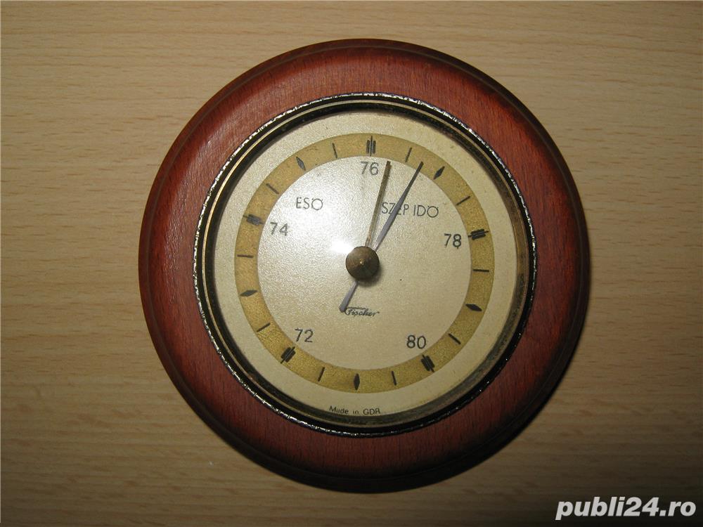 Barometru german Fischer, made in GDR, anii 50-60