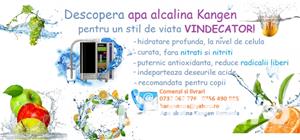 Descopera puterea de regenerare si reintinerire a apei vii, alcalina, antioxidanta, apa Kangen