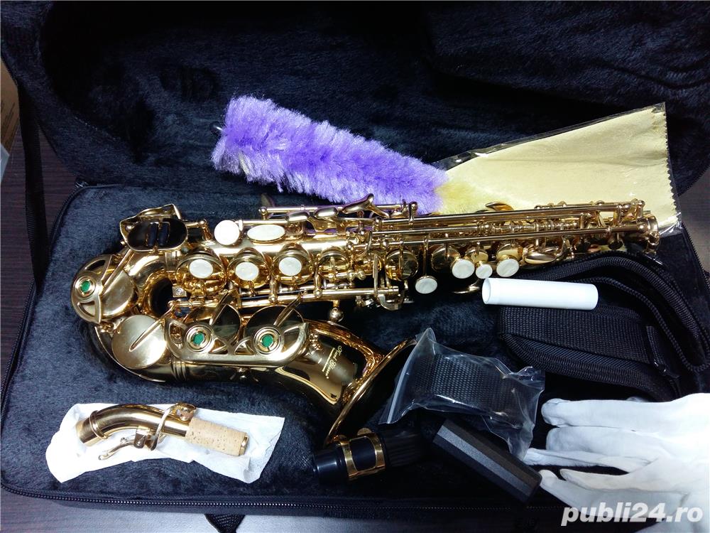 Saxafon Sopran curbat Karl Glaser Saxophone Si b nou Germania Sax Saxafon Sopran curbat Karl Glaser Saxophone Si b nou Germania Sax