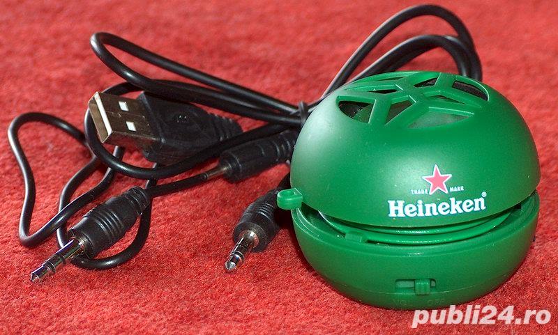 Heineken : miniboxă + căsti