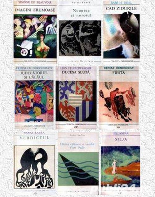 8 cărţi din colectia "Meridiane"