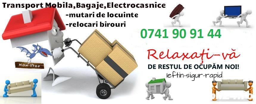 Transport marfa , mutari mobila , mutari canapele , mutari diverse ! Timisoara Mutari