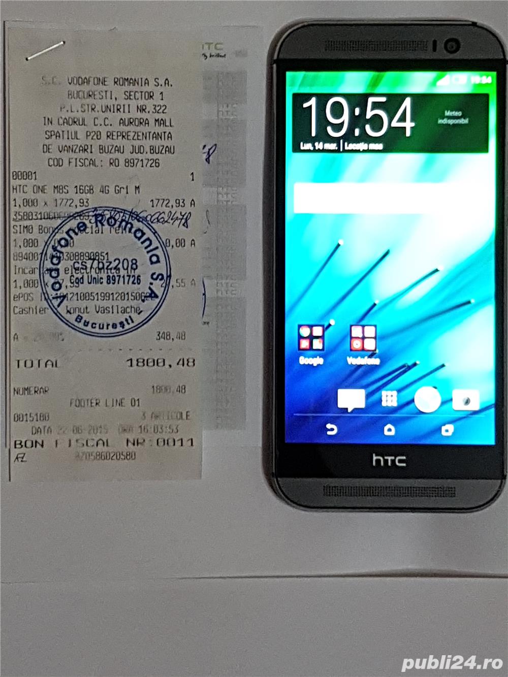 Ieftin Htc M8S, impecabil, necodat