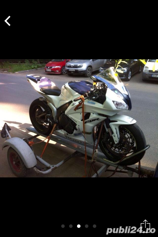 transport motocicleta cu remorca specializata