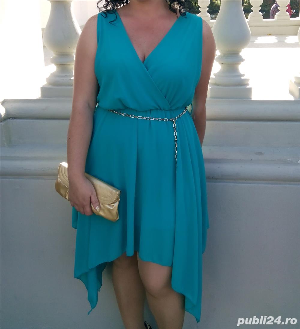 Rochie albastru turcoaz - M L