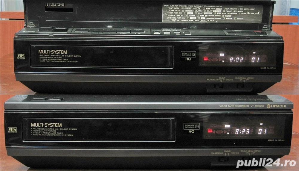 Videorecorder (VHS) Hitachi VT-M619EM, made in Japan, defect, pentru piese