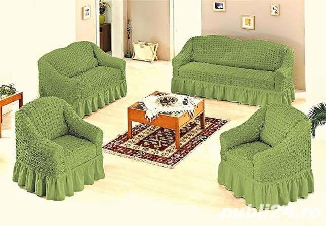 Set huse canapea si fotolii 3.1.1. - Verde Set huse canapea si fotolii 3.1.1. - Verde