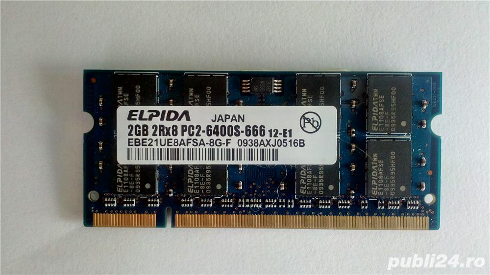 Memorie laptop elpida 2g ddr2 800mhz