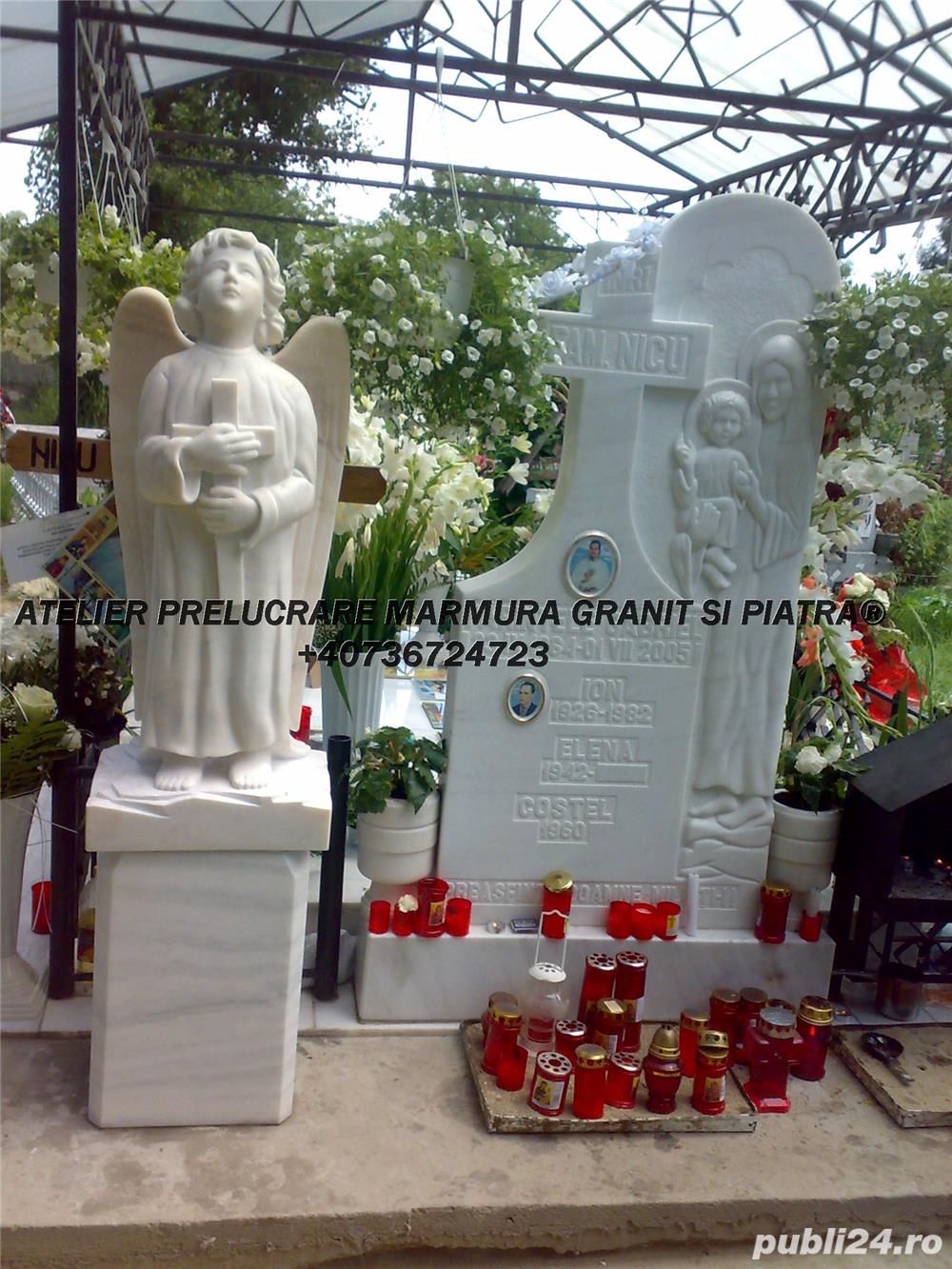 Marmura, granit, piatra, travertin / monumente funerare Marmura, granit, piatra, travertin / monumente funerare