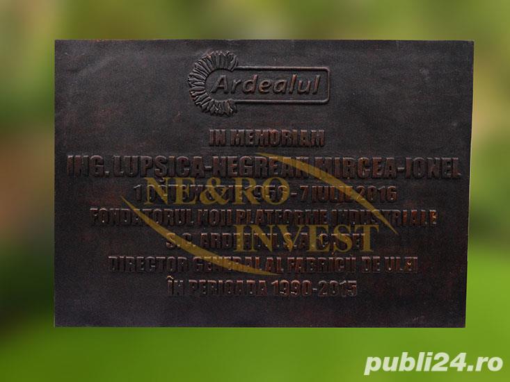 Plachete comemorative din bronz