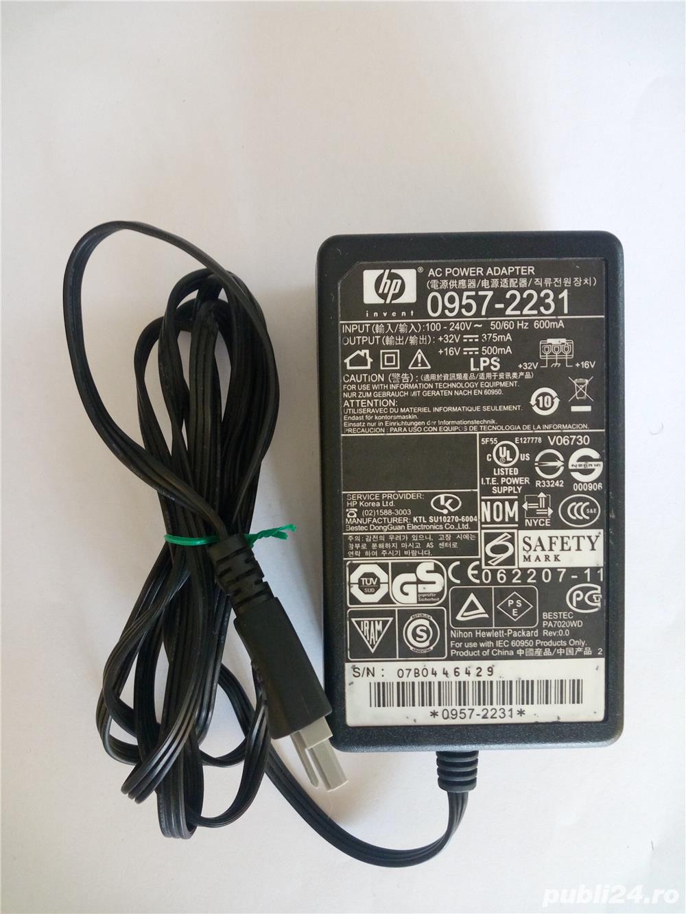 Incarcator imprimanta HP 0957-2231 / 32V, 375mA - 16V, 500mA / DeskJet