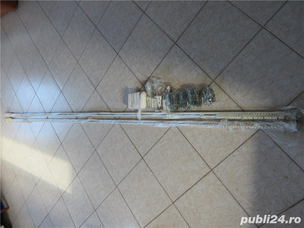Galerie extensibila din metal draperie perdea - 2 buc.