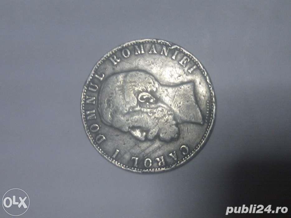 Moneda argint 5l 1880