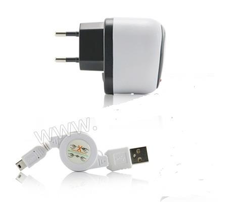 Incarcator Ipod iPhone USB si 220V 1A Cablu date Incarcator retea Ipod iPhone USB si priza 220V - 10