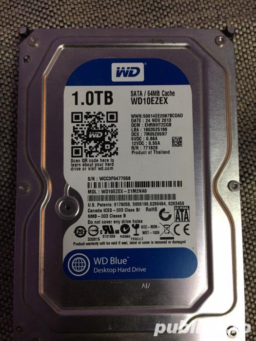 Hard-disk PC 1TB WD Blue Sata3 64 MB 7200 rpm 100% health L115