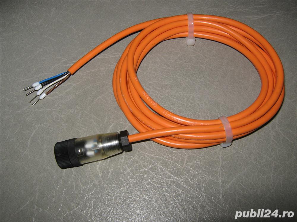 Connector M12, 4-pin cu leduri confirmare, cablu 2m Connector M12, 4-pin cu leduri confirmare, cablu 2m
