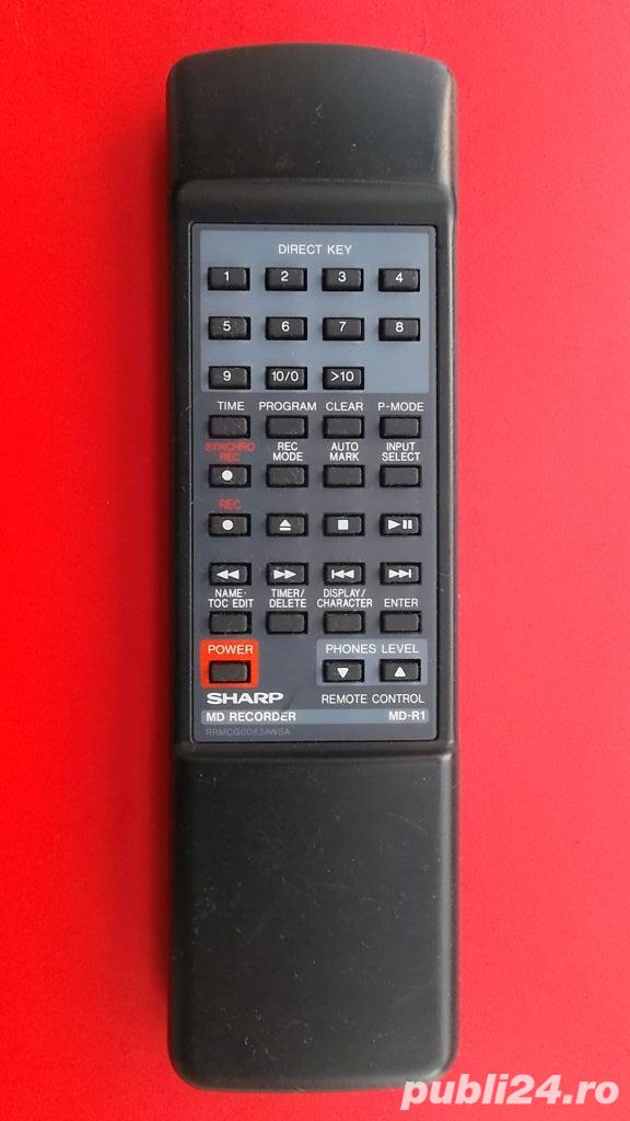 Telecomanda SHARP MD-R1 RRMCG0083AWSA pt.mini disc recorder,originala Telecomanda SHARP MD-R1 RRMCG0083AWSA pt.mini disc recorder,originala