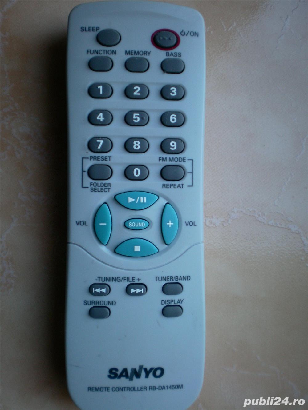 Telecomanda SANYO rb-da1450m rb-zx700 SilverCrest sistem audio