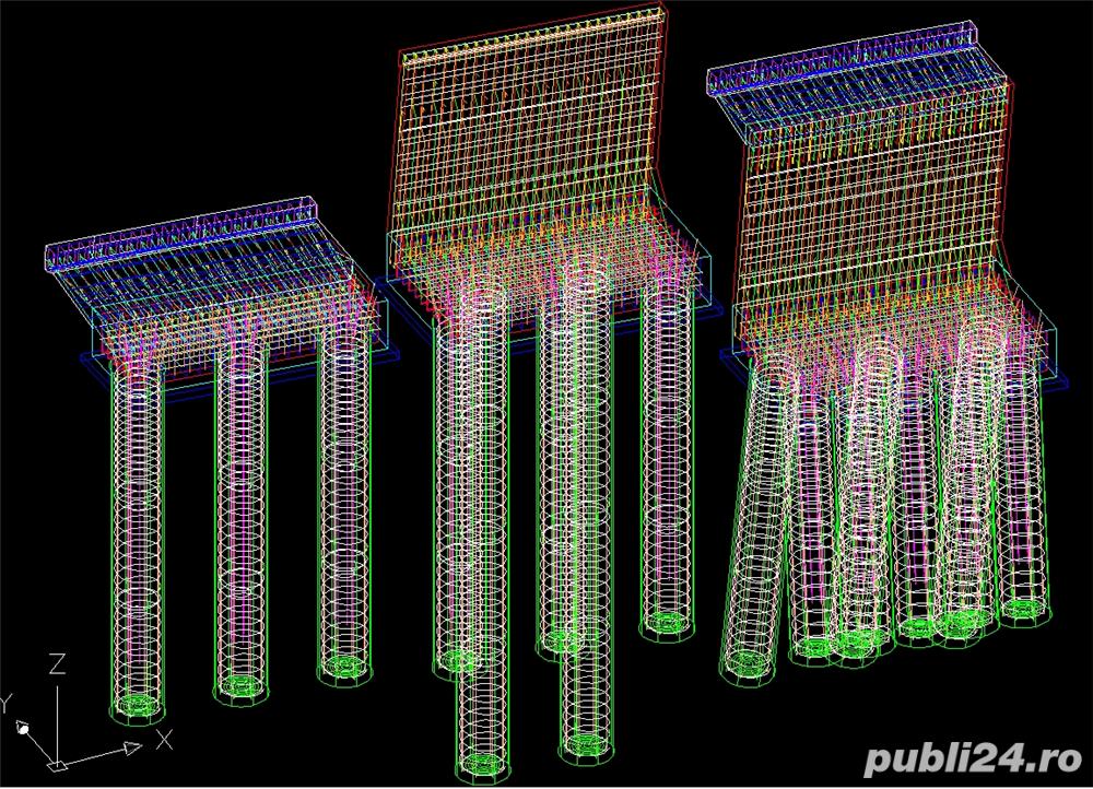 Software armare 3D radier si coloane forate