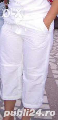 Pantaloni dama albi Pantaloni dama albi