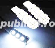 Bec becuri led SMD auto 13 leduri pozitie, numar sau interior lumina alba  Pret bec 8 lei  2 buc 15