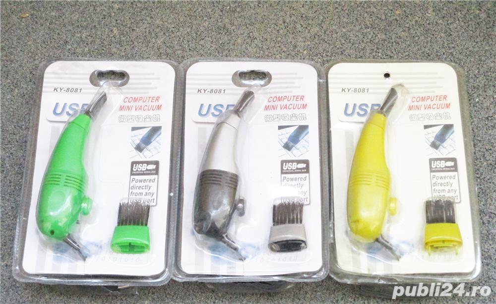 Aspirator Pc laptop tastatura, se alimenteaza la USB 5V  