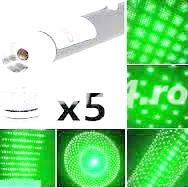 Laser disco bar verde 5 capete, lumina verde prezentare video   Pret 35 lei 