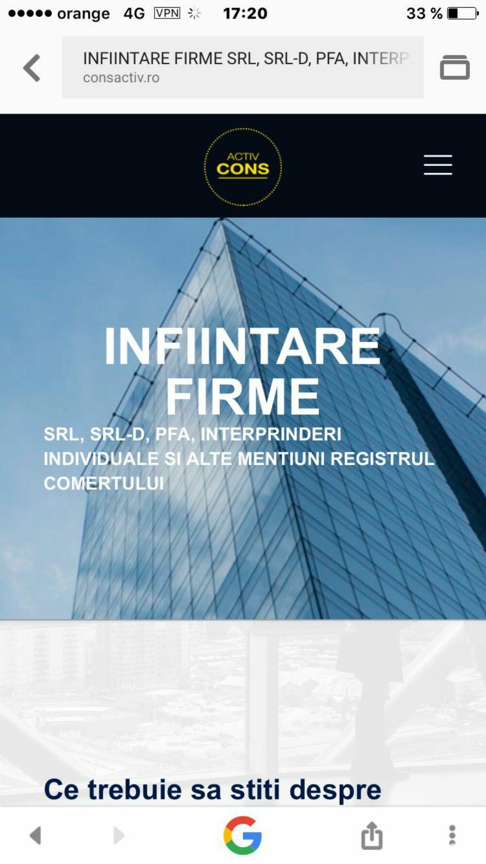 Infiintare firme