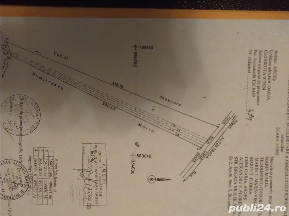 Vand teren la autostrada Bucuresti Pitesti