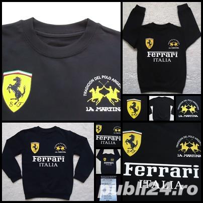 Bluza maneca lunga copii 2 3 4 5 ani maleta sport casual Ferrari La Martina masura 98 104 110