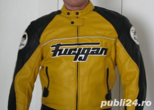 Geaca din piele Furygan Back Security - 76 % reducere !!!