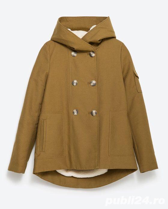 Parka Zara cu blana Parka Zara cu blana