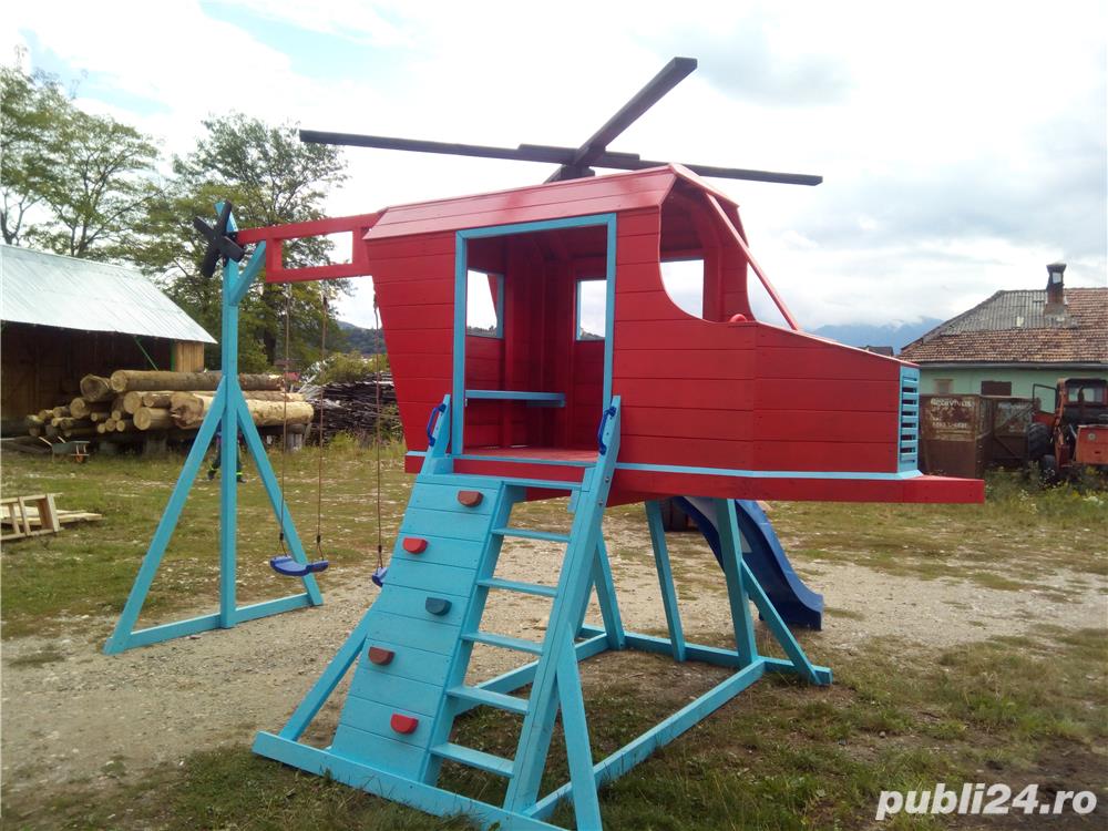 Elicopter cu topogan si leagane