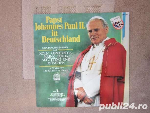 Vinil Papa Ioan Paul al II-lea nov.1980-vocea Suveranului Pontif