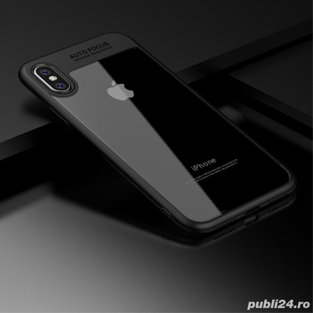 HUSE antisoc protectie + Folie sticla APPLE iPhone X XS modele diferite