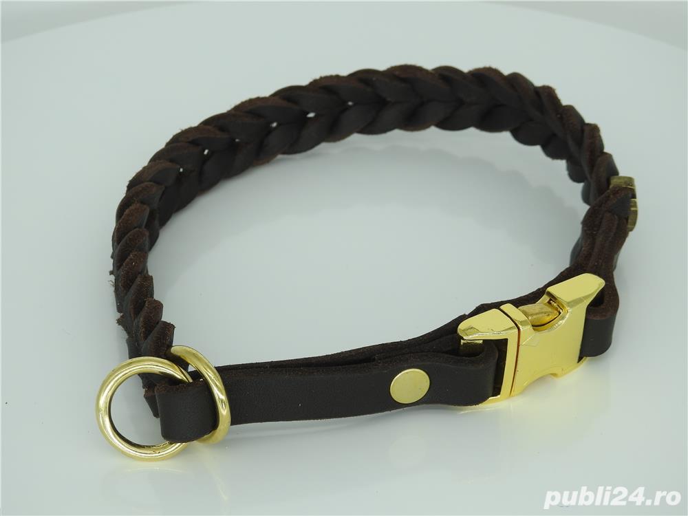 Zgarda strangulanta impletita piele Sport Klin Zgarda strangulanta impletita piele Sport Klin