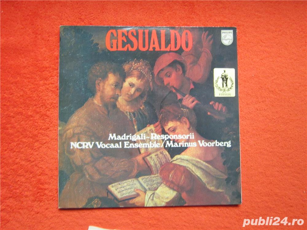 vinil rar Don Carlo Gesualdo – Madrigali-Responsorii (impecabil)