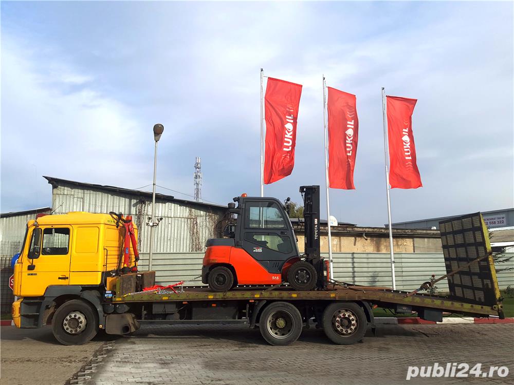 Transport buldo excavator, compactor, vola, stivuitor, cap tractor Transport buldo excavator, compactor, vola, stivuitor, cap tractor
