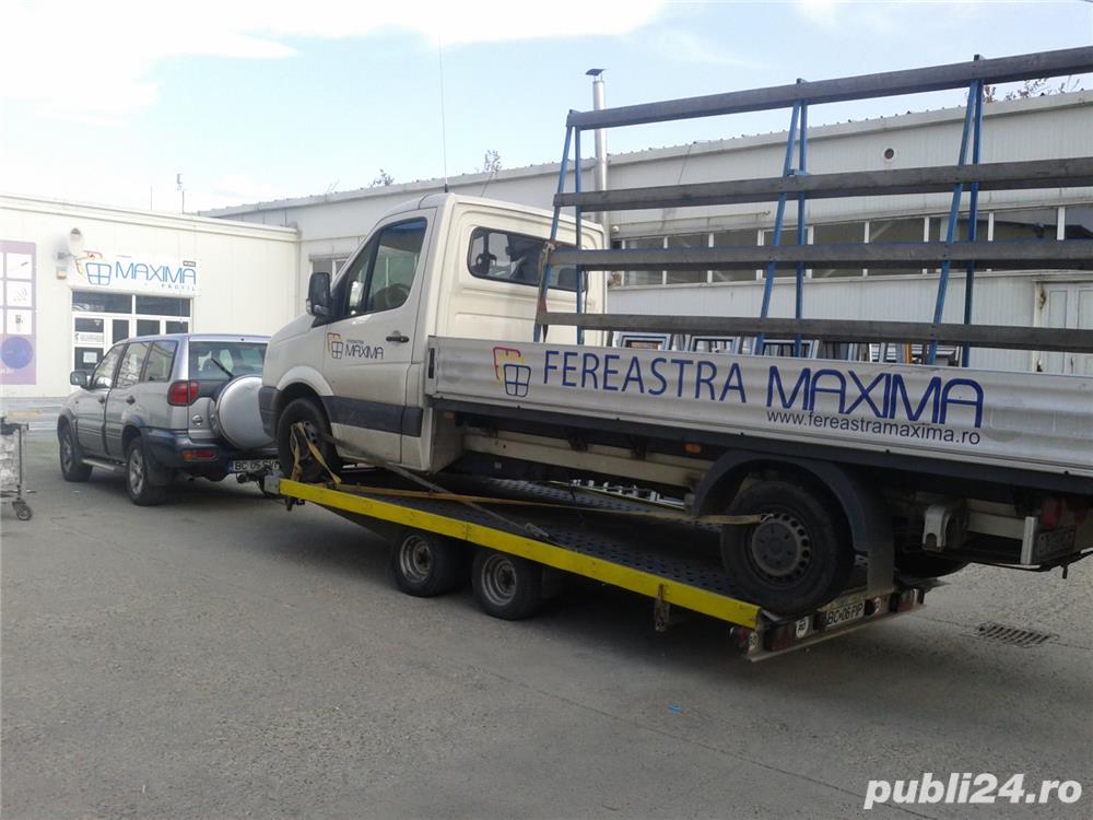 remorcare tractare cu platforma , plus persoane