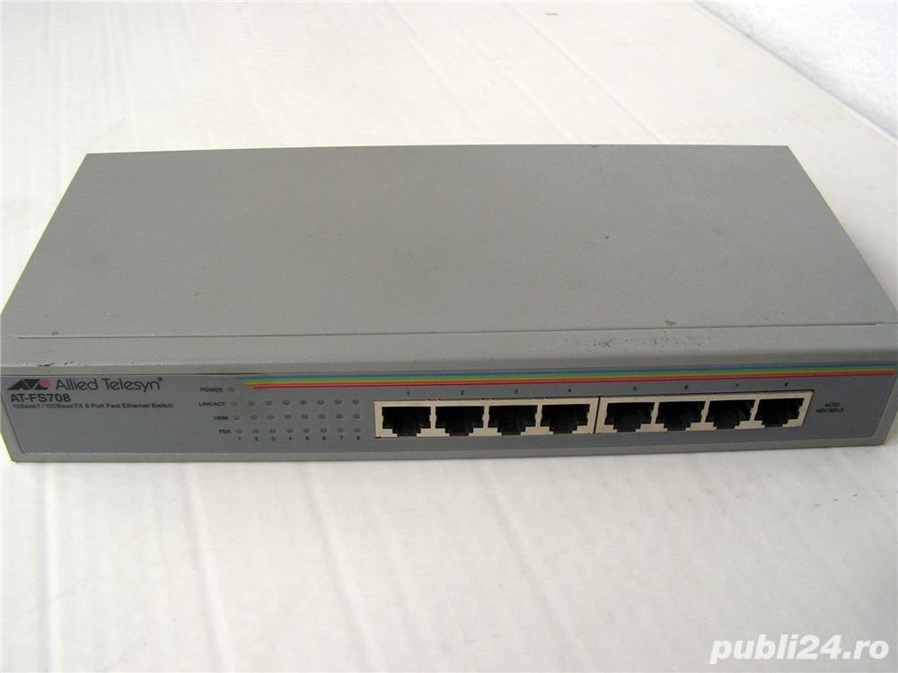 Switch Allied Telesyn AT-FS708 8 porturi 10-100Mb