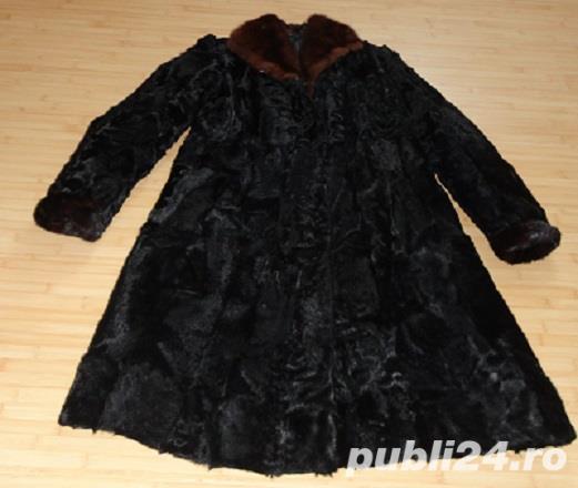 Haina eleganta din ied de Etiopia cu garnitura de nurca marimea 46