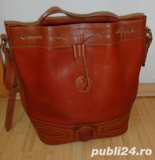 rucsac din piele naturala, original, Henry Laether Finest Goods