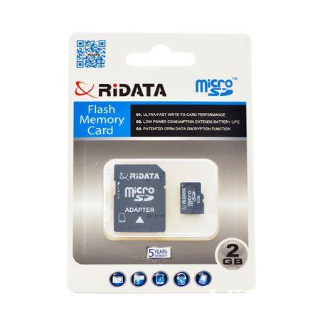 Card memorie microSD RiData 2 Gb Clasa 10 cu adaptor NOU Sigilat L207
